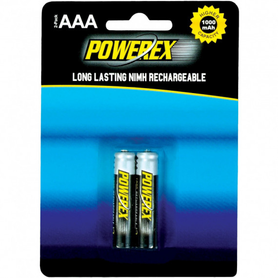 Pila Recargable Nimh Aaa, 1000 Mah  POWEREX