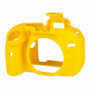 Funda Silicona EASYCOVER para Nikon D750 Amarillo