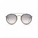 RAY-BAN Round Double Bridge RB3647N/001-9U