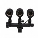 Soporte para 3 Focos con Adaptador y Toma de Corriente  ULTRAPIX