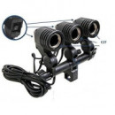 Soporte para 3 Focos con Adaptador y Toma de Corriente  ULTRAPIX