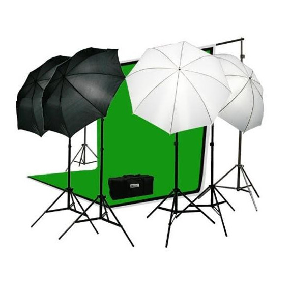 Kit de Estudio con Iluminación UPFK-PKBG01  ULTRAPIX