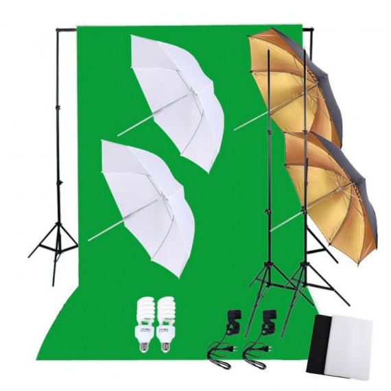 Kit de Estudio con Iluminación UPFK-PKBG08  ULTRAPIX