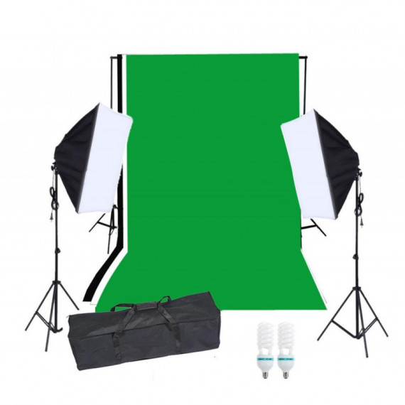 Kit de Estudio con Iluminación UPFK-PKBG10  ULTRAPIX