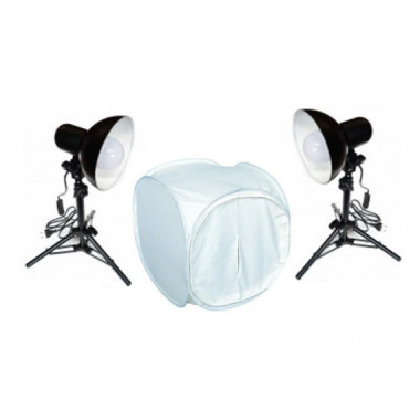 Caja de Luz Portatil Circular con Dos Focos 40X40CM UPFK-PKST07  ULTRAPIX