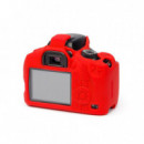Funda de Silicona EASYCOVER para Canon Eos 760D Roja