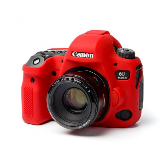 Funda de Silicona EASYCOVER para Canon 6D Mark Ii Roja
