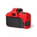 Funda de Silicona EASYCOVER para Canon 800D / T7 I Roja