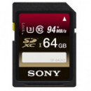 Tarjeta de Memoria Sd SONY Serie SF-UX2 64GB 94MB/S