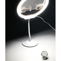 Lampara de Maquillaje Led con Espejo y Soporte para Smartphone YONGNUO YN128II