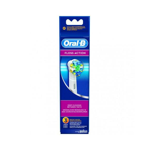 Recambio Cabezales para Cepillo de Dientes BRAUN Oral-b Floss Action EB25-3
