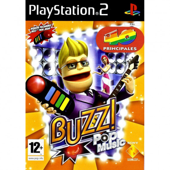 Playstation 2 jogo Buzz Pop Music 40 Principales SONY