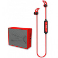 Pack ALTEC LANSING Headset Snake + Speaker Pocket Rouge