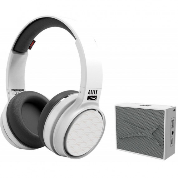 Pack ALTEC LANSING Oreillette Ring N Go + Haut-parleur de poche blanc