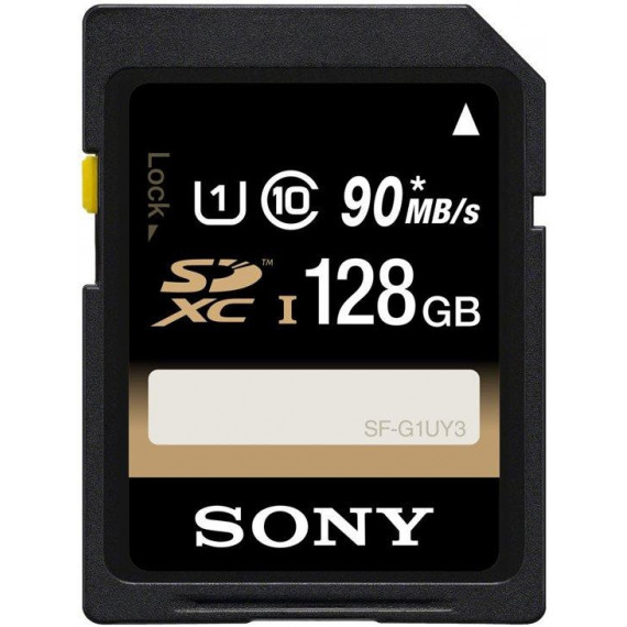 Tarjeta de Memoria Sd SONY Serie SF-UY3 de 128GB Clase 10 90MB/S