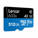 Tarjeta de Memoria LEXAR High-performance Microsdhc/microsdxc 633X Uhs-i 512GB