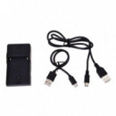 Cargador de Viaje ULTRAPIX con Cable USB para Bateria NPF970