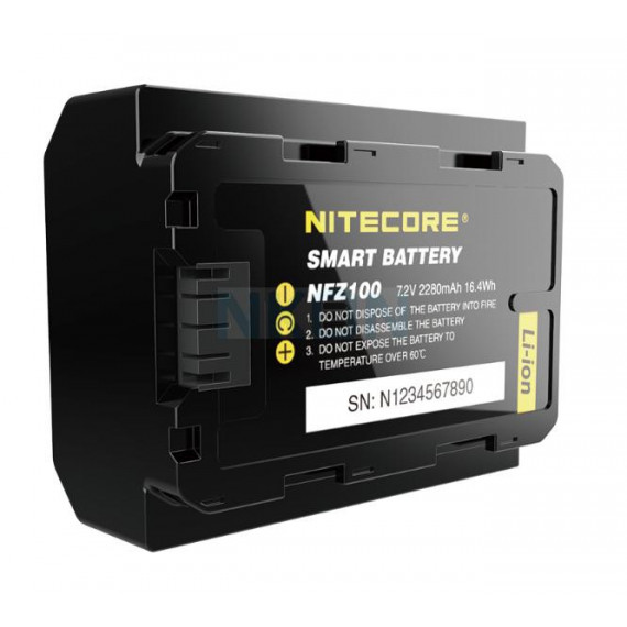Bateria NITECORE NFZ100 - Sony A9, A7 Iii, A7 Riii
