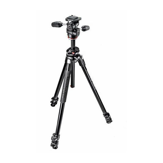 MANFROTTO Kit de Trípode 290 Dual con Rótula 3 Way Aluminio