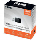 Adaptador USB de Red Wifi AC600 D-LINK DWA-171