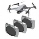Juego de 3 Filtros Nd / Pl HAIDA para el Dron Dji Air 2S (ND8-PL + ND16-PL + ND32-PL)