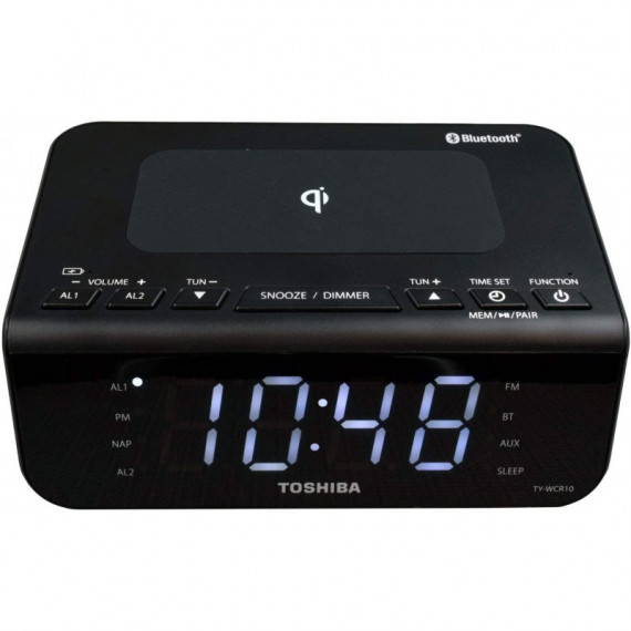 Radio Reloj con Carga Inalámbrica TOSHIBA TY-WCR10