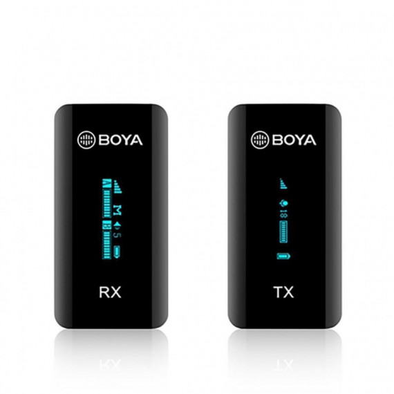 Micrófono Inalámbrico BOYA BY-XM6-S1 de Doble Canal de 2,4 Ghz 1 + 1