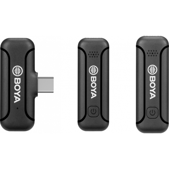Micrófono Inalámbrico BOYA de Dos Canales de 2,4 Ghz Tipo C