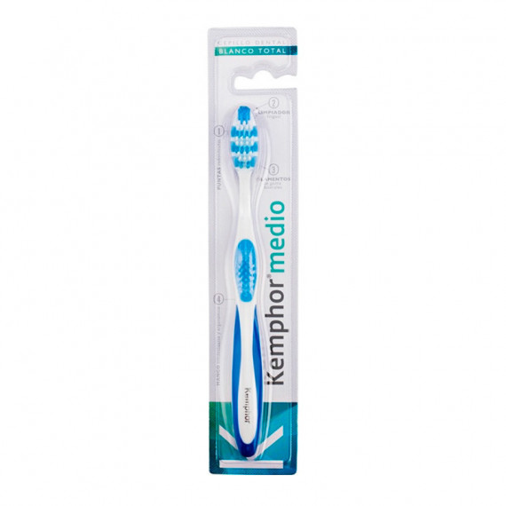 Cepillo Dental Blanco Total Medio Blister  KEMPHOR
