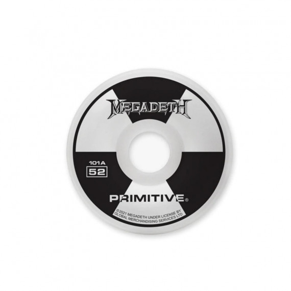 Ruedas  Skate  PRIMITIVE X Megadeth Rodriguez Rust Wheels 52MM Blanco