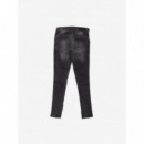 Pantalon Siksilk gris con banda gris clara PB