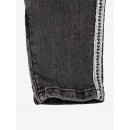 Pantalon Siksilk gris con banda gris clara PB