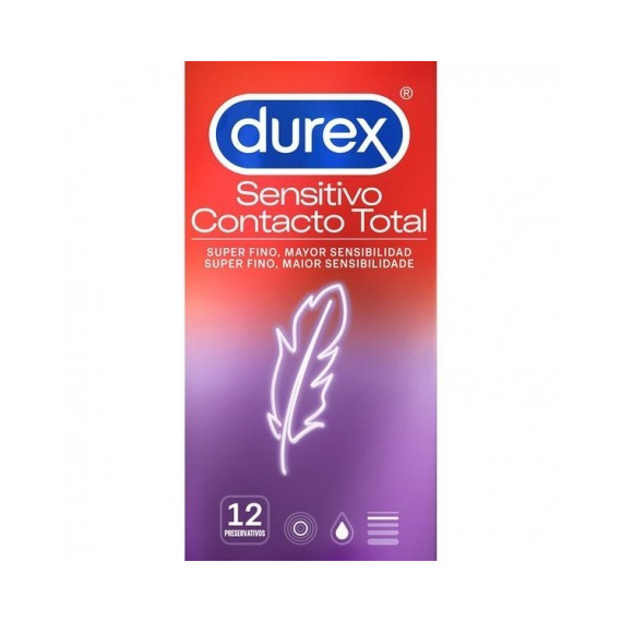 DUREX Sensitivo Contacto Total Preservativos 12