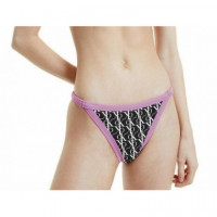 Parte Baja Bikini  CALVIN KLEIN Negro-violeta - Guanxe Atlantic Marketplace