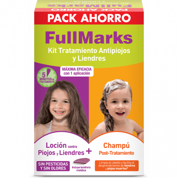 FULLMARKS Antipiojos y Liendres Champu + Locion