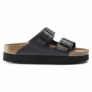 Arizona Grooved Platform Bf Black Veg  BIRKENSTOCK