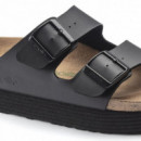 Arizona Grooved Platform Bf Black Veg  BIRKENSTOCK