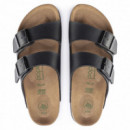 Arizona Grooved Platform Bf Black Veg  BIRKENSTOCK