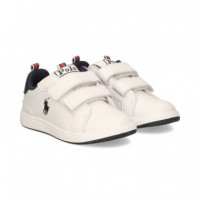 Deportivo 2 Velcros Textil Blanco  POLO RALPH LAUREN - Guanxe Atlantic Marketplace
