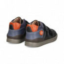 Botin 2 Velcros Combinado Azul  BIOMECANICS