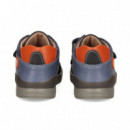 Botin 2 Velcros Combinado Azul  BIOMECANICS