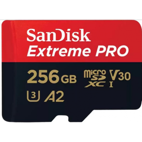 Tarjeta SANDISK 256GB Extreme Pro A2 Microsdxc de  200MB/S