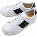 Calzado Fred Perry blanco y negro