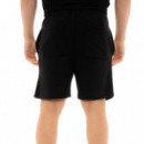 Bermuda Couture negra con logo laurel PB