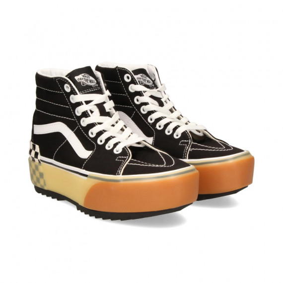 Botin Plataforma Talon Damero Negro/b  VANS