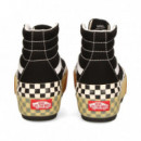 Botin Plataforma Talon Damero Negro/b  VANS