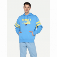 Sudadera TOMMY JEANS Azul Logo Amarillo Pb - Guanxe Atlantic Marketplace