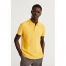 Polo Ecoalf amarillo logo bordado PB