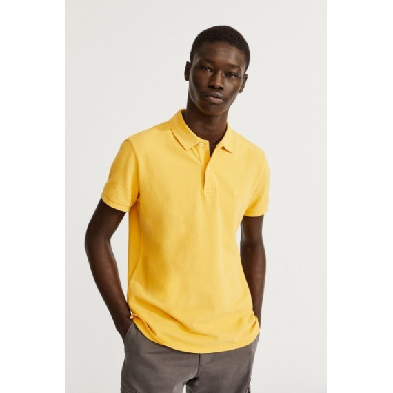 Polo Ecoalf amarillo logo bordado PB