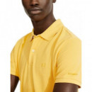 Polo Ecoalf amarillo logo bordado PB
